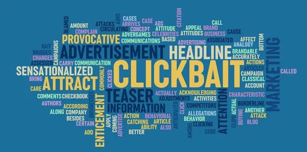 Clickbait Cheap Marketing Trick Get Click — Stock Photo, Image