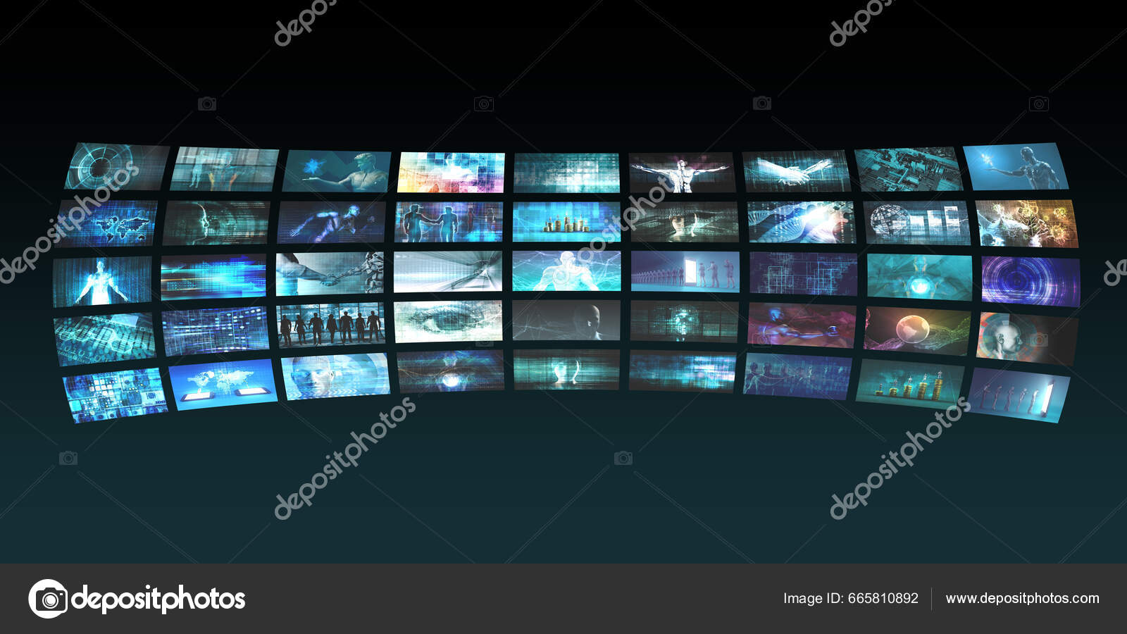 Multimedia Background Digital Network Internet — Stock Photo © kentoh ...