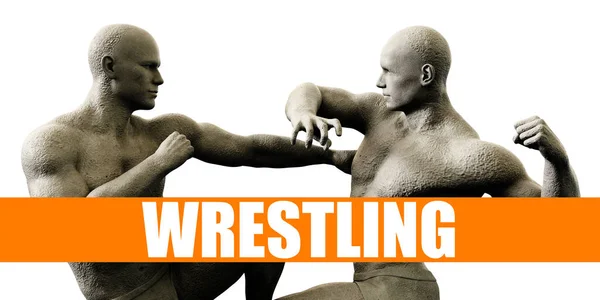 Wrestling Třídy Trénink Bojové Koncepce Pozadí — Stock fotografie