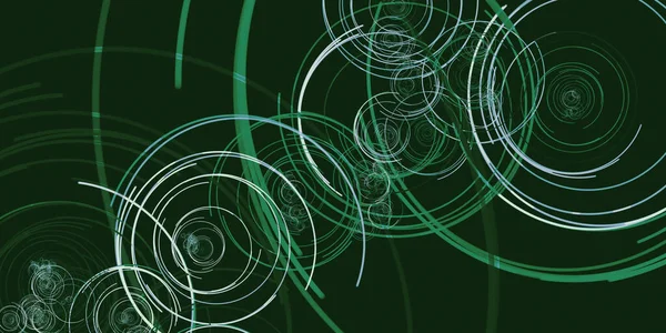 Современный Фон Кругами Спиралями — стоковое фото