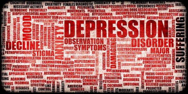 Κατάθλιψη Διανοητική Διαταραχή Έννοια Φόντο — Φωτογραφία Αρχείου