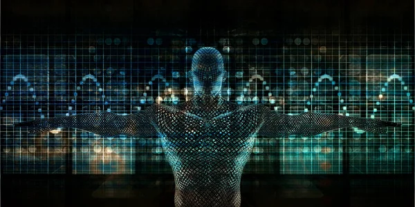 Automation Industri Software Machine Artificiell Intelligens Koncept — Stockfoto