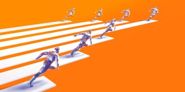 İş Ağı Sunum Şablonu Minimalizm Konsepti