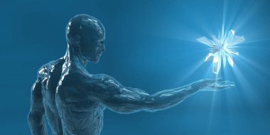 Bir Sunum Arkaplanı Olarak Gelecek Teknolojisi Konsepti