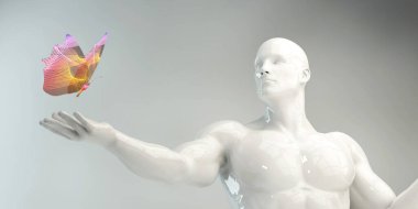 Fütürist Yaratıcı Özetle İş Teknolojisi Arkaplanı