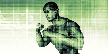 Sports Medicine and Fitness Analytics as a Concept clipart