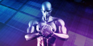 Dijital veya Çevrimiçi Veri İçin Bilgisayar Güvenliği Konsepti