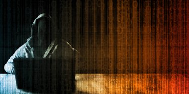 Dark Web İnternet Arkaplan Deseni Sanatı