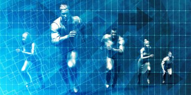 Birlikte çalışan insanlardan oluşan güçlendirilmiş iş ekibi.