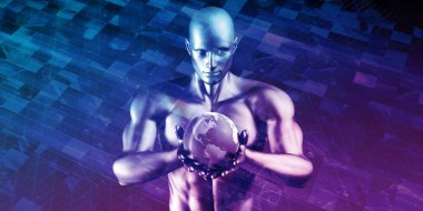 İnternet Konsepti Sanatında Global Teknoloji Çözümleri