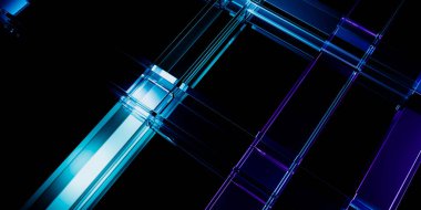 Teknolojik Fütürist Sanat Soyutlamalı Teknoloji Şebekesi