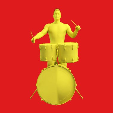 Davulcu Davulcu Konser Konseptinde Çalıyor