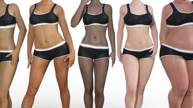 Kadın Model Çeşitliliği Zindelik Grubu Bir arada Duruyor