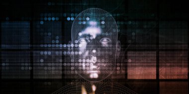 Teknoloji Arkaplan Sanatı Üzerine Geleceğin Soyut Konsepti