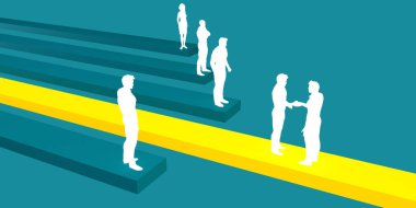 İş Ağı Sunum Şablonu Minimalizm Konsepti