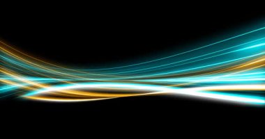 Nabız Enerjisi ile Soyut Işık Arkaplanı Konsepti