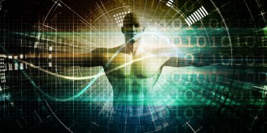 Bilimsel Tıp ve İnsan Anatomisi Veri Analizi Konsepti