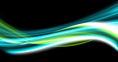 Hareket Eden Enerji Şeritleri Teknoloji ve Bağlantı Konsepti