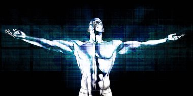 Fütürist Teknoloji Soyut Arkaplan Düzen Konsepti