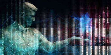 Fütürist Arayüz İş Grafiği ve Grafik Sanatı