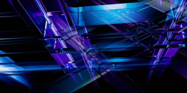 Teknoloji Arkaplan Sanatı Üzerine Geleceğin Soyut Konsepti