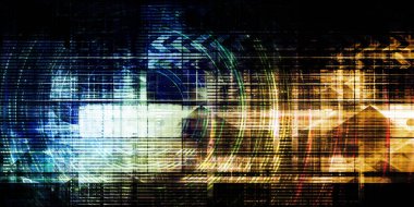 Profesyonel İş Sunumu İçin Soyut Dijital Teknoloji