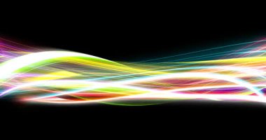 Nabız Enerjisi ile Soyut Işık Arkaplanı Konsepti