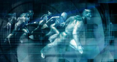 İş Fuarı Kongresi Etkinliği Arkaplan Endüstrisi Konsepti