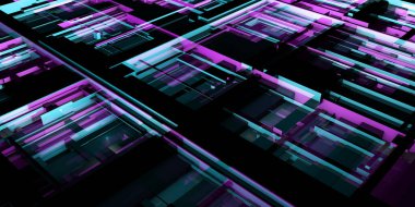 Dijital Soyut Arkaplan olarak Bilim Teknolojisi