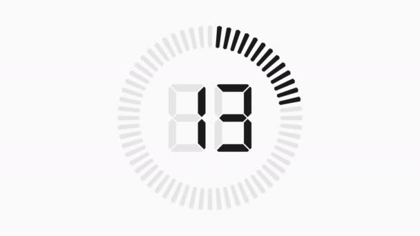 Minuterie Chronomètre Avec Numéros Numériques Compte Rebours Horloge Numérique Pour — Video