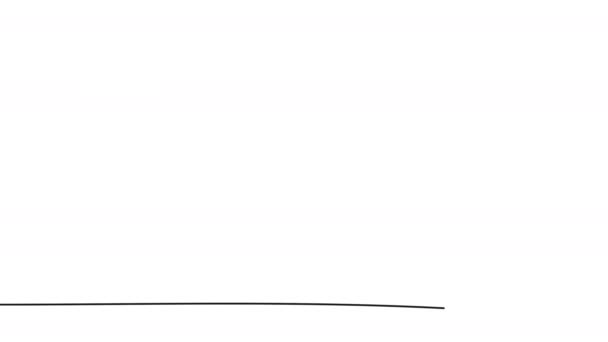 Jedna Souvislá Kresba Ruky Držící Lupu Kontinuální Kresba Lupy Ruce — Stock video