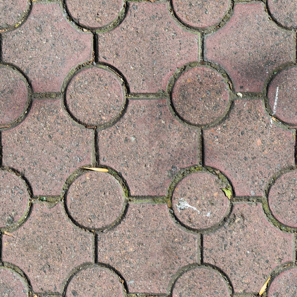 Paving slabs. Seamless textures, amenable to stacking, close-up rows. Covering with modern textured paving slabs of square shape. High quality photo
