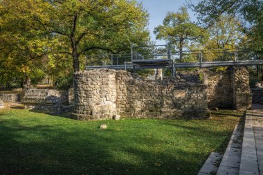 Margaret Adası 'ndaki Dominik Manastırı Harabeleri - Budapeşte, Macaristan