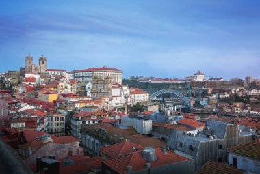 Miradouro da Vitoria 'dan Porto Skyline - Porto, Portekiz
