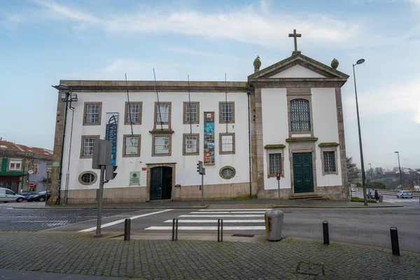 stock image Porto, Portugal - Feb 8, 2020: Lusofona University of Porto (Universidade Lusofona do Porto) former Recolhimento da Porta do Sol Building - Porto, Portugal