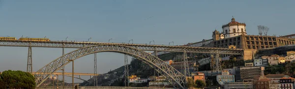 Dom Luis Köprüsü Serra Manastırı Pilar Panoramik Manastırı Porto Portekiz — Stok fotoğraf