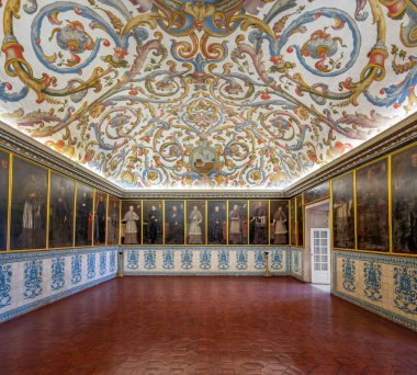 Coimbra, Portekiz - 11 Şubat 2020: Coimbra Üniversitesi Özel Muayene Odası - Coimbra, Portekiz