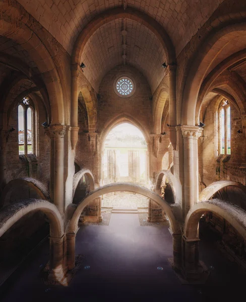 Interior Monastery Santa Clara Velha Ruins Coimbra Portugal — Stock Photo, Image