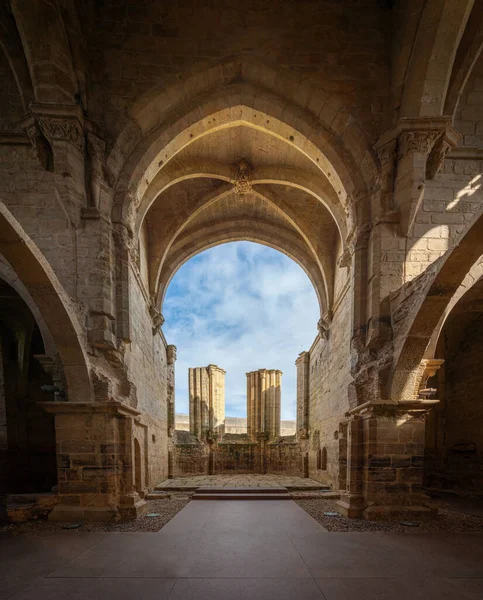 Внутрішній Монастир Санта Клара Вельха Руїни Коїмбра Португалія — стокове фото