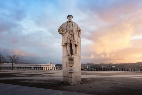 König Joao Iii Statue Hof Der Universität Von Coimbra Coimbra — Stockfoto