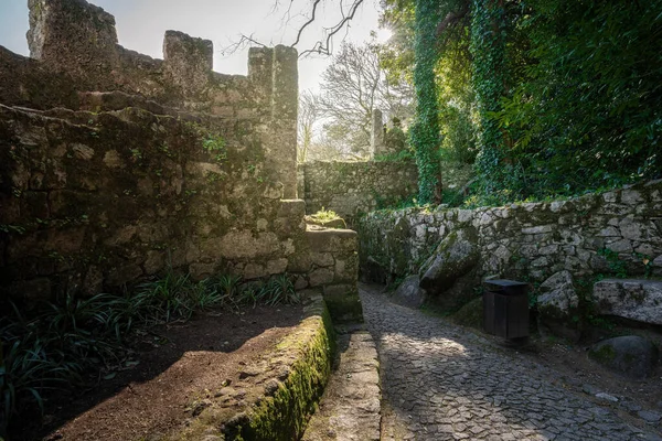 Ruínas Castelo Mourisco Sintra Portugal — Fotografia de Stock