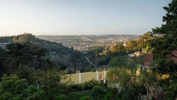 Aerial view of Sintra  buildings and nature - Sintra, Portugal
