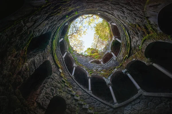 Sintra Portugal Feb 2020 Initiation Well Quinta Regaleira Sintra Portugal — Stock Photo, Image