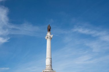 Dom Pedro Anıtı Rossio Meydanı - Lizbon, Portekiz