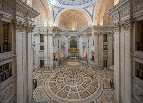 Lisbon Portugal Feb 2020 High Angle View National Pantheon Interior — Stock Photo, Image