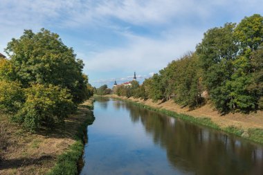 Morava River and Hradisko Monastery - Olomouc, Czech Republic clipart