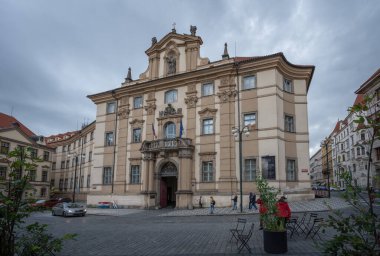 Prague, Czechia - Oct 01, 2019: Clementinum (Klementinum) at Marianske Square - Prague, Czech Republic