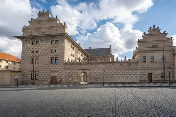Prague Czechia Sep 2019 Schwarzenberg Palace National Gallery Hradcany Square — Stock Photo, Image