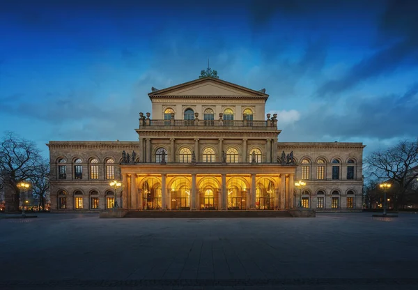 Hannover State Opera House Night Hanover Lower Saxony Germany — Stock Photo, Image