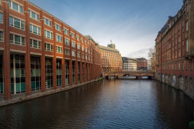 Alsterfleet Canal at Speicherstadt warehouse district - Hamburg, Germany